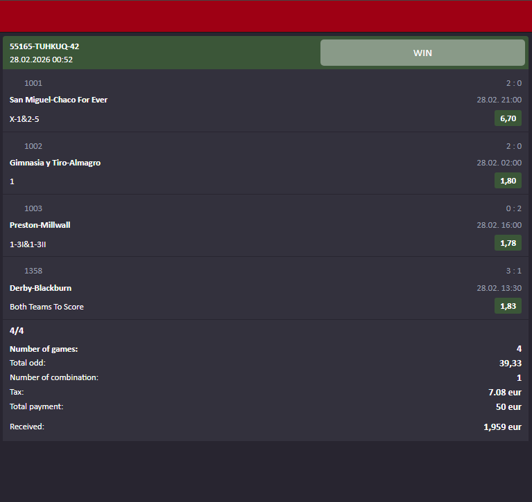 Fixed Matches Offer - Double & HT FT Matches with Guaranteed Profit 18 fixed match