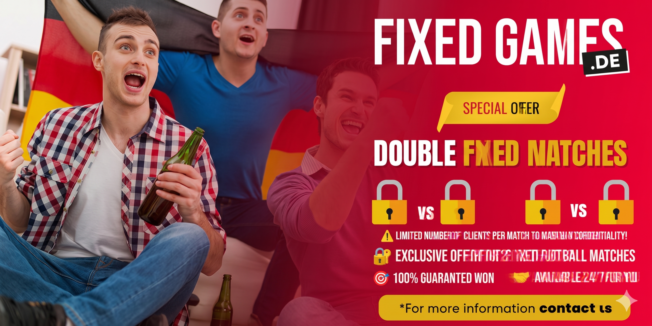 Fixed Matches Offer - Double & HT FT Matches with Guaranteed Profit 7 Fixed Matches